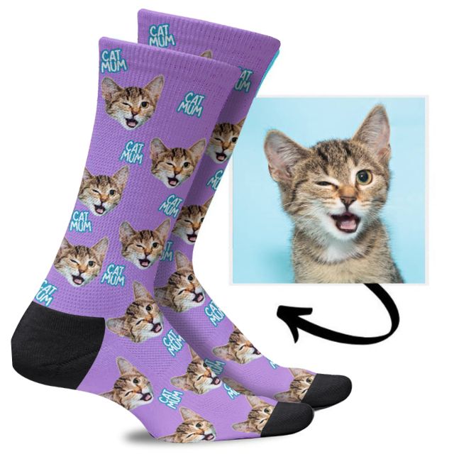 Custom Cat Mum Socks