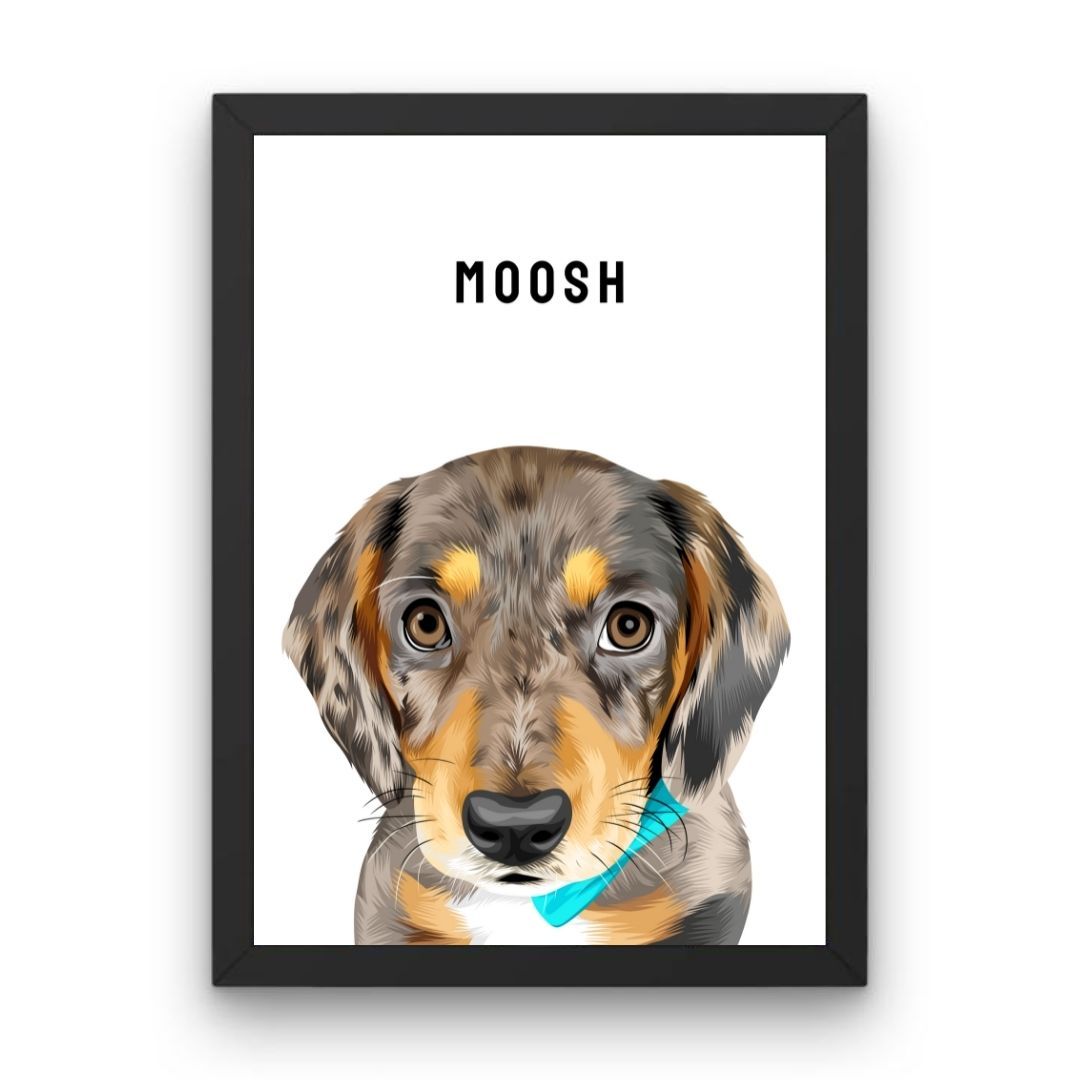 Custom Pet Portrait - Framed Print2