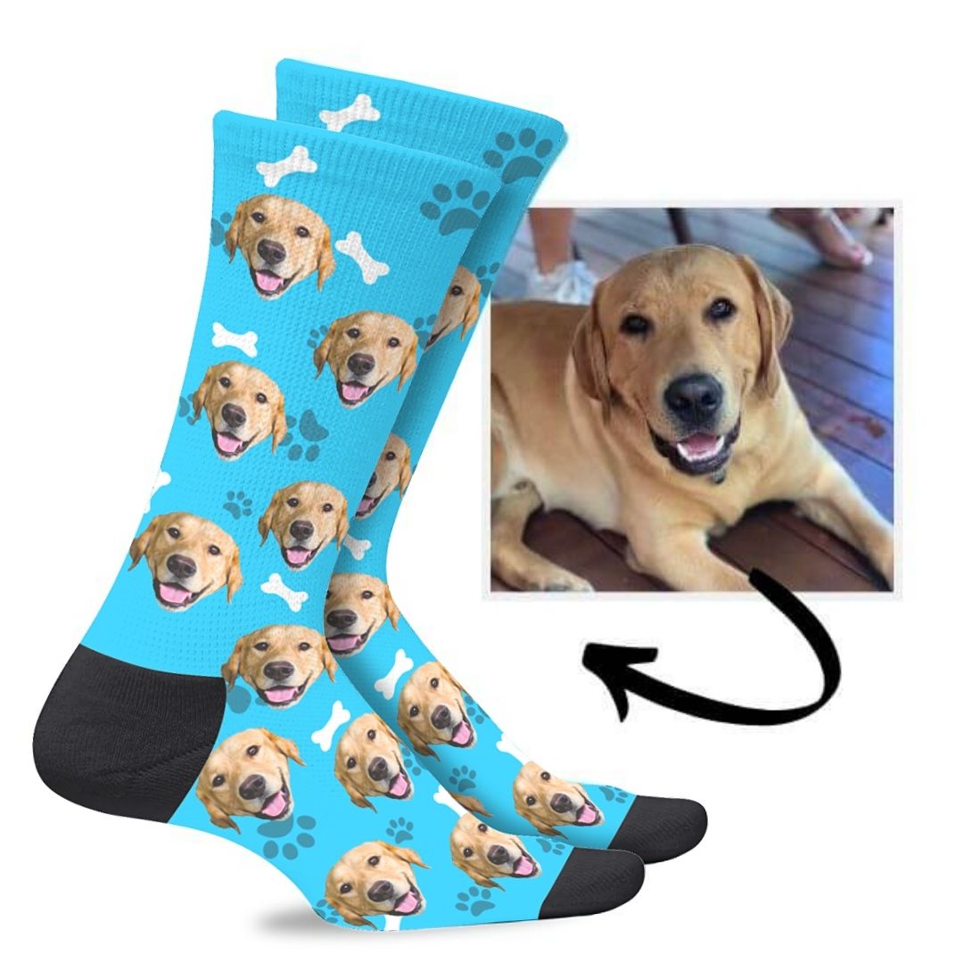 Best Custom Dog Socks Australia  Personalised Dog Face Socks Online -  Pulse Socks