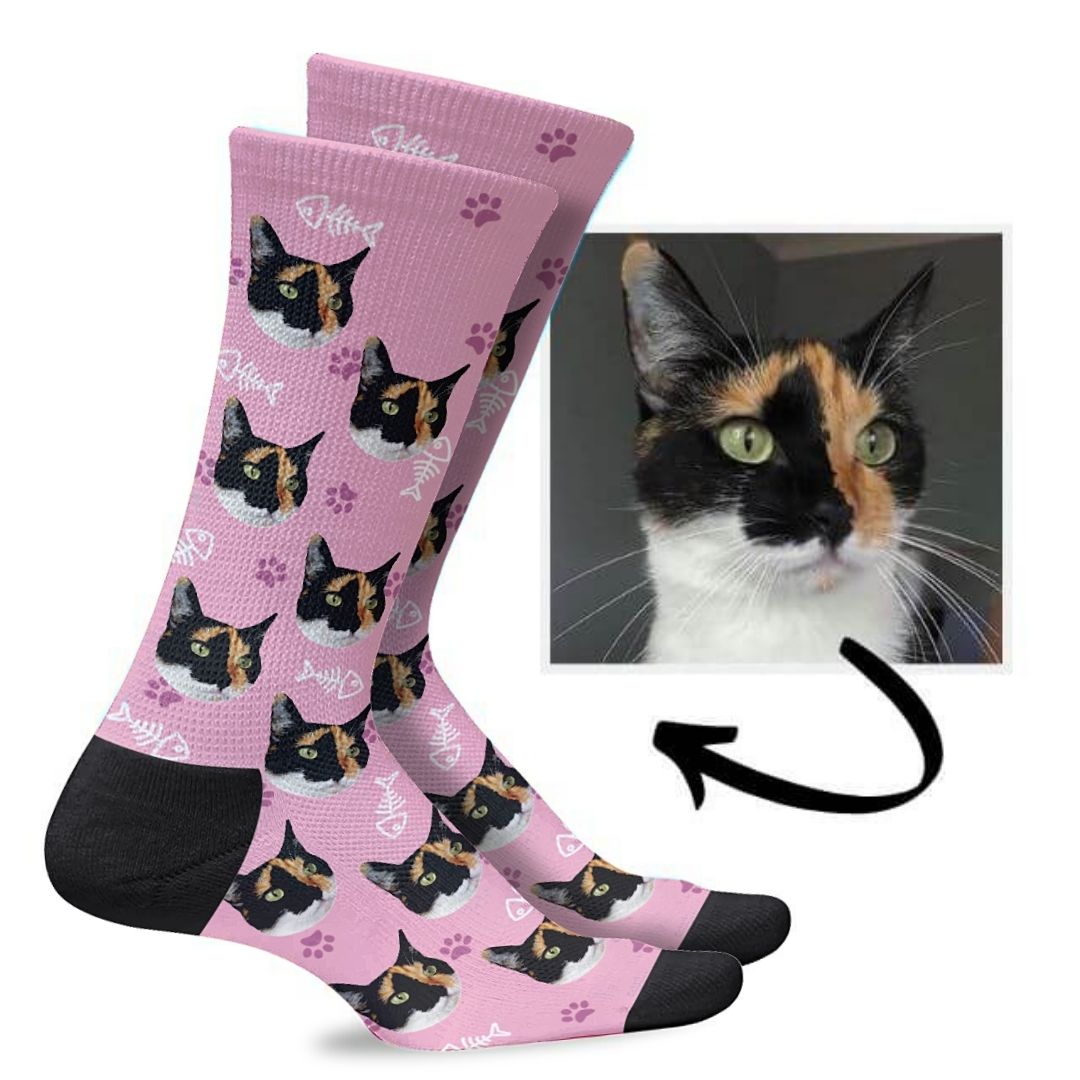 Best Custom Cat Socks Australia  Buy Personalised Kitten Socks Online -  Pulse Socks